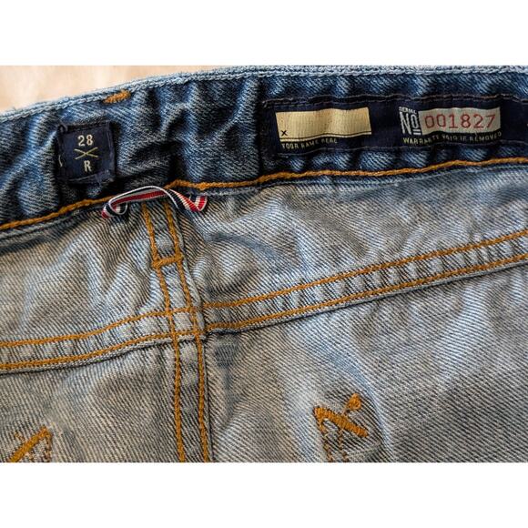 Bluer Denim Selvedge Jeans 28R | Made in USA Premium Low Rise Straight - Picture 8 of 12